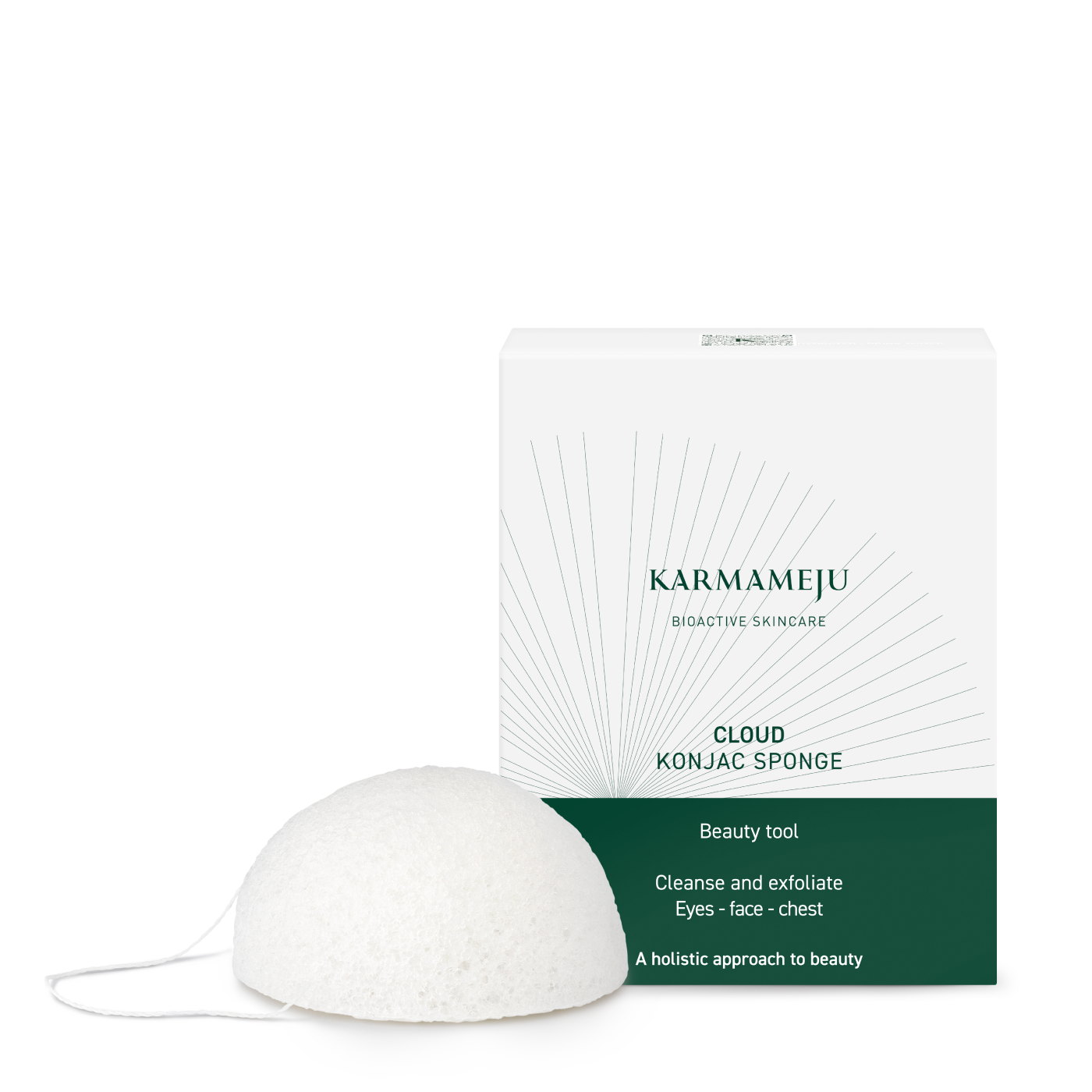 CLOUD konjac sponge. Gentle exfoliation for your face. Karmameju Skincare