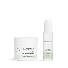 Pigmentation - starter kit mit Karmameju DEEP peeling 'PHA' mask 03 im Tiegel und CLEAR face serum