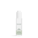 SHIELD face serum in a white Karmameju dropper bottle with a sage green label on a white background